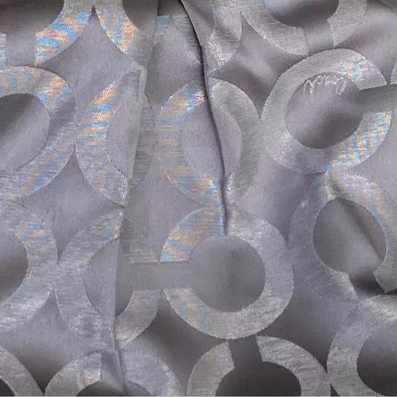 EUC Coach Madison silver hobo bag 3 sections leather trim with carriage tag - Picture 5 of 6